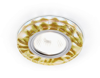 Ambrella Встраиваемый точечный светильник со светодиодной лентой S232 W/G белый/золото/MR16+3W(LED WHITE)