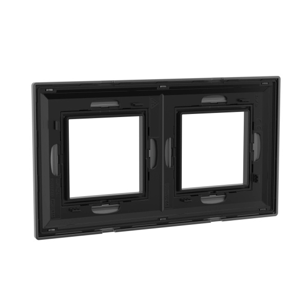 Купить DKC Рамка из металла, "Avanti", темно-серая, 2 поста (4 мод.)