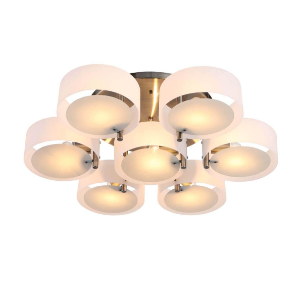 Купить Evoluce SL483.352.07 Светильник потолочный Бронза/Белый E27 7*60W