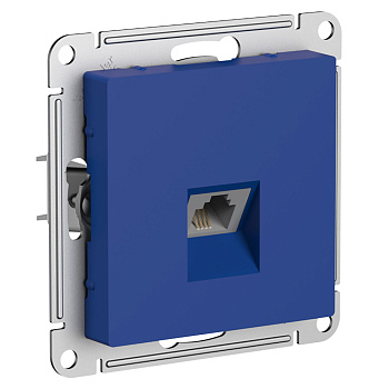 Systeme Electric AtlasDesign Аквамарин Розетка телефонная RJ11, механизм