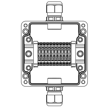 DKC TBE-P-03-(10xCBC.4)-1xPACMP(A)-1xPACMP(C)1Ex e IIC Т5 Gb / Ex tb IIIC T95°C Db IP66