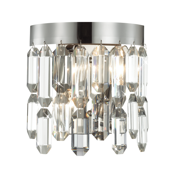 Купить Odeon Light 4985/2W HALL ODL22 383 хром/хрусталь Бра E14 2*40W DAKISA