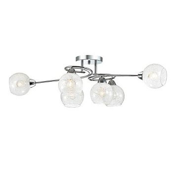 Lumion 3063/6C LN16 113 хром/стекло Люстра потолочная E14 6*60W 220V NEVETTE