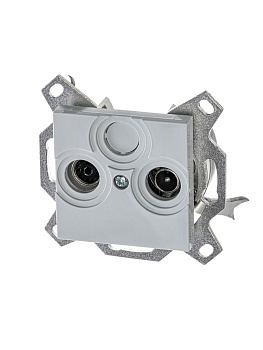 ABB EPJ Levit серый / белый Розетка TV-R, проходная, 7дБ, серый 2CHH083607A6016