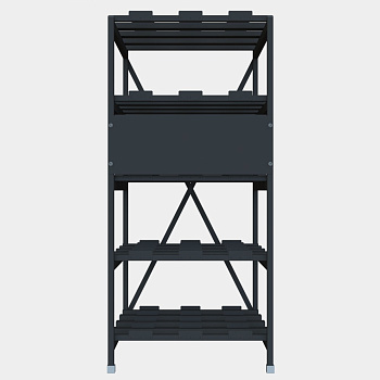 Systeme Electric Стеллаж 4 полочный 4 ряда 687х769х1160
