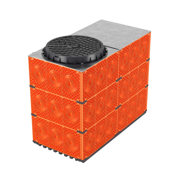 DKC Колодец пластиковый для кабельной канализации с пластиковым люком, F0,1500х750х1125