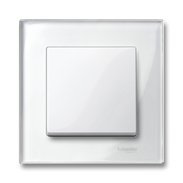 Купить SE Merten SM M-Elegance Стекло Белое Рамка 1-ая MTN404119