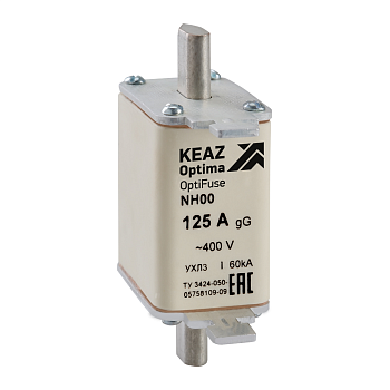 КЭАЗ Вставка плавкая OptiFuse NH00-125-400AC-0-gG-УХЛ3