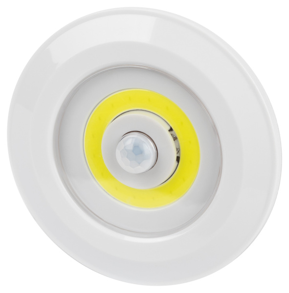 ЭРА Светодиодный фонарь подсветка SB-804 пушлайт с датчиком движения 3W COB 3хAAA