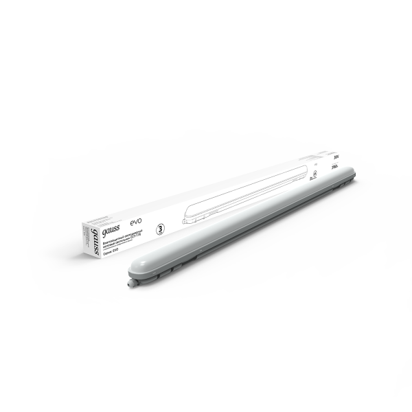 Купить Gauss Св-к линейный СПП-176 EVO 36W 3960lm 6500K 200-240V IP65 1200*76*66мм соед в линию LED 864425336