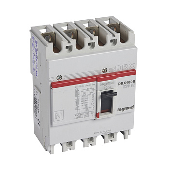 Legrand DRX125 термомагнитный 100A 4П 10KA 027018
