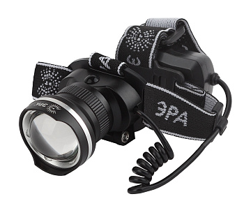 ЭРА GA-806 Фонарь налобный аккумуляторный, рег фокус, [5 Вт CREE, алюминий, литий 2,5Ач, USB]