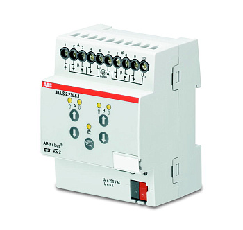 ABB KNX JRA/S2.230.5.1 Активатор жалюзи, 2-канальный, 220В, контроль хода 2CDG110124R0011