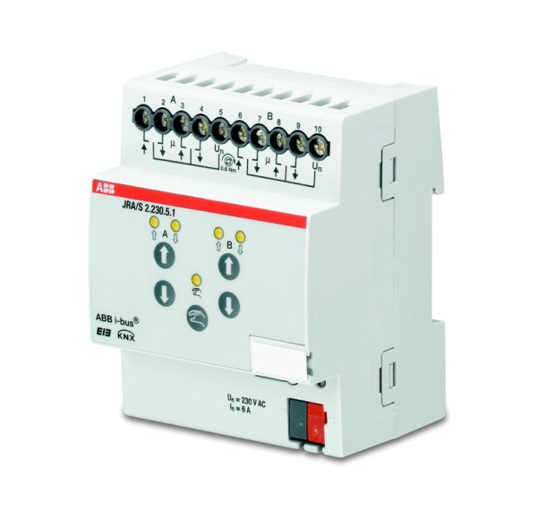 ABB KNX JRA/S2.230.5.1 Активатор жалюзи, 2-канальный, 220В, контроль хода 2CDG110124R0011