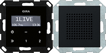 Gira Радиоприемник скрытого монтажа с функцией RDS с динамиком 2280005