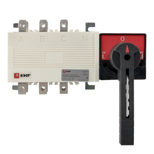 Купить EKF PROxima Рубильник-переключатель 100A 3P c рукояткой управления для прямой установки PowerSwitch