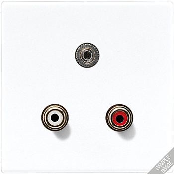 JUNG 2x Cinch Audio (RCA) / Stereo разъем (TRS 3.5 mm), слоновая кость MALS1011