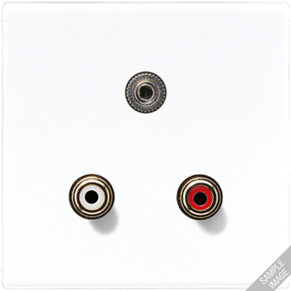 JUNG 2x Cinch Audio (RCA) / Stereo разъем (TRS 3.5 mm), слоновая кость MALS1011