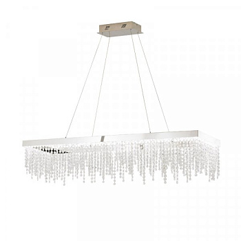 Eglo Подвес LED ANTELAO с димм., 39W(LED), 1150х320, H1500, сталь, хром/хрусталь, прозрачный 39283
