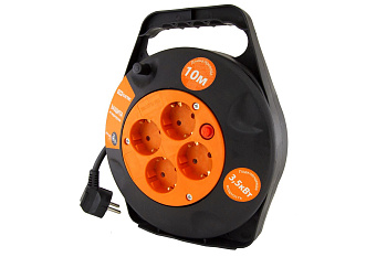 TDM Удлинитель силовой в корпусе УКз16-004 (4 места/10м ПВС 3х1,5) SQ1301-0552