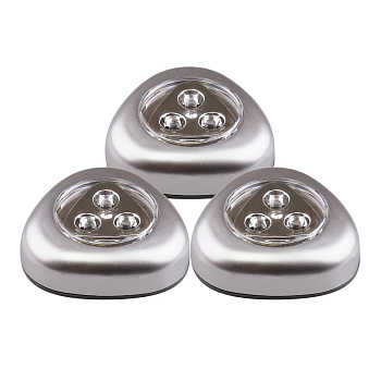 ФАZА Светильник с ручным вкл., пушлайты Светильник TF3-3хL3-T-sr (3 х серебр.) .5041776