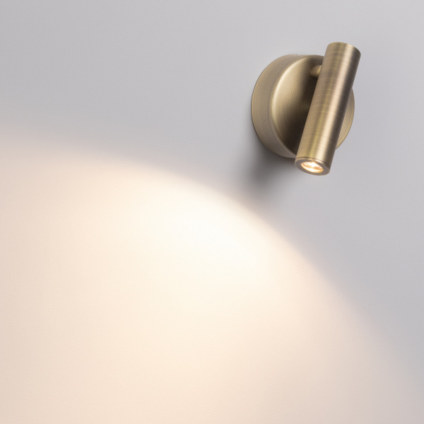 Купить Arlight Светильник SP-BED-NB-R90-3W Warm3000 (BR, 20 deg, 230V) ( IP20 Металл, 3 года) 036544