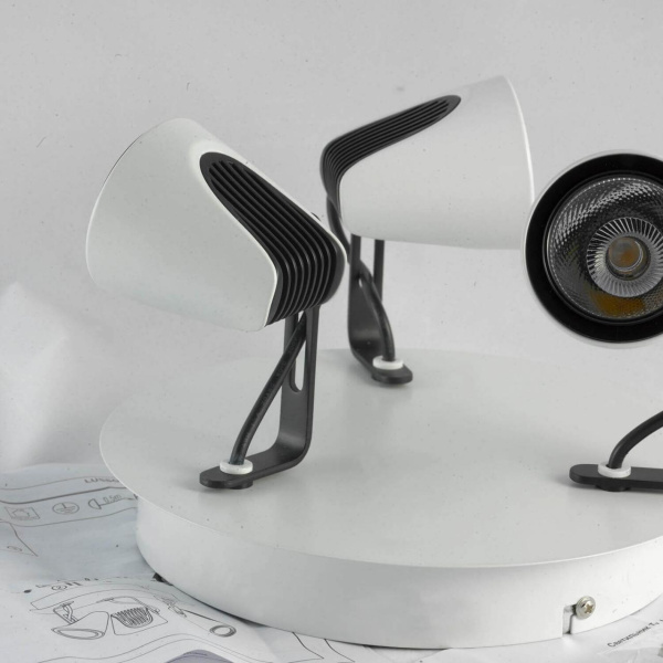 Купить Lussole PROMO Металл Белый / черный Металл Светильник настенно-потолочный LED 5W LSN-4101-03