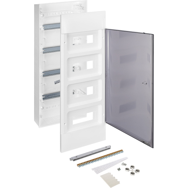 Купить Legrand Practibox S Пластиковый щиток Навесной 4X12 Дымчатая дверь 135614