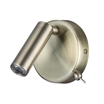 Lumion 5222/3WL LEDIO LN22 016 бронза Бра с выкл. LED 3W 3000K 330Лм 220V CHASE