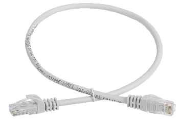 IEK GENERICA Шнур коммутационный кат. 5Е UTP 1м серый PC01-C5EU-1M-G