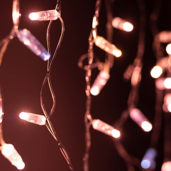 Arlight Светодиодная гирлянда ARD-EDGE-CLASSIC-2400x600-CLEAR-88LED-FLASH Rose Gold (230V, 6W) (Ardecoled, IP65) 031189