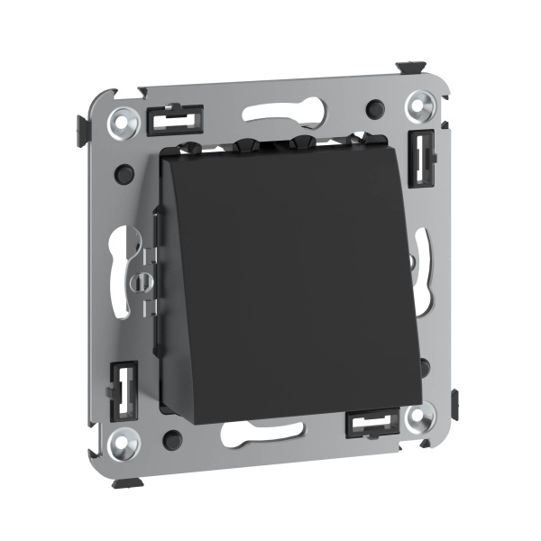 Купить DKC Вывод кабеля из стены "Avanti", "Черный матовый"