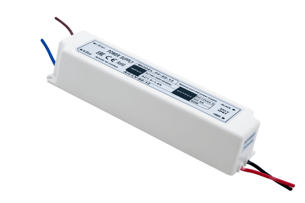 SWG Блок Питания для ленты IP 67 пластик 60 W, 12V LV-60-12