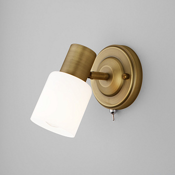 Eurosvet Настенный светильник с поворотным плафоном 20089/1 бронза a049413