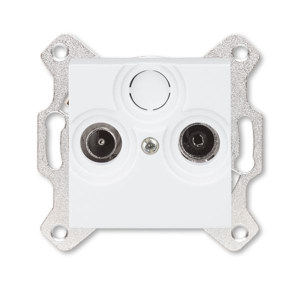 ABB EPJ Levit белый / белый Розетка TV-R, проходная, 7дБ, белый 2CHH083607A6003