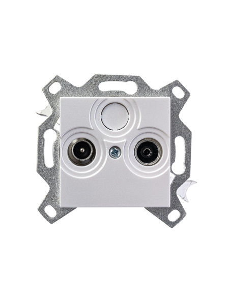 Купить ABB EPJ Levit жемчуг / ледяной Розетка TV-R, проходная, 7дБ, жемчуг 2CHH083607A6068