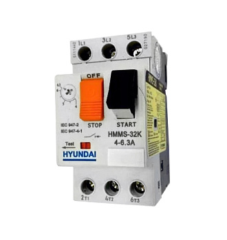 HYUNDAI Автомат защиты двигателя MMS32R 0004 2.5-4А 100kA  АС400/415В 13.02.000038