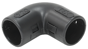 IEK Поворот открывающийся на 90гр. CI20G черный (5 шт/комп) CTA10D-CIG20-K02-005