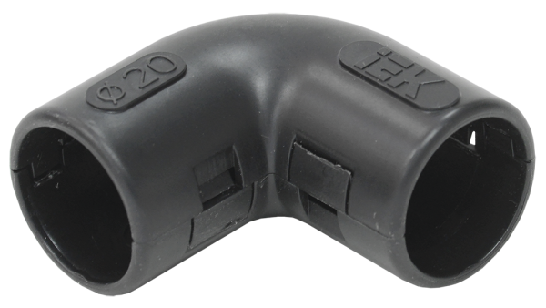 IEK Поворот открывающийся на 90гр. CI20G черный (5 шт/комп) CTA10D-CIG20-K02-005
