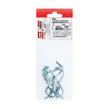 Tech-KREP Набор ключей  Z-образных для мебельной стяжки SW3 и SW4 оцинк. (4 шт) - пакет 109181