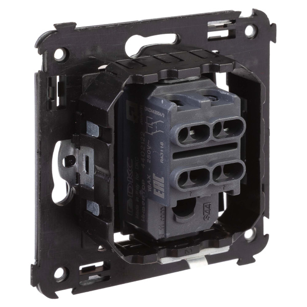 Купить DKC Инвертор одноклавишный в стену, "Avanti", "Черный квадрат"