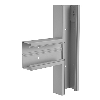 OBO Bettermann Т-образная секция кабель-канала Rapid 80, 70x130 мм (без крышки) ПВХ, серый RAL7030 6274566