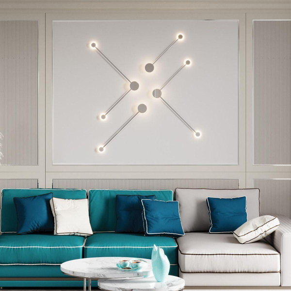 Купить Odeon Light 4339/10WL HIGHTECH ODL22 87 полированный хром/металл Настенный светильник IP20 LED 10W 912Лм 3000K GENT