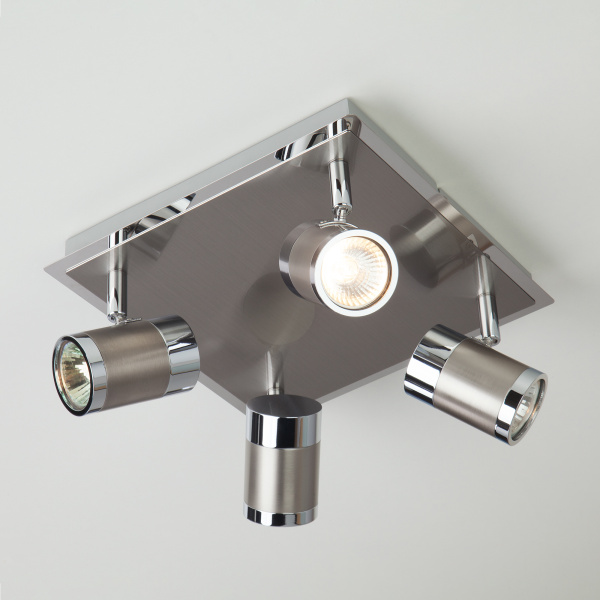 Eurosvet Потолочный светильник с поворотными плафонами 20058/4 перламутровый сатин 00000081908