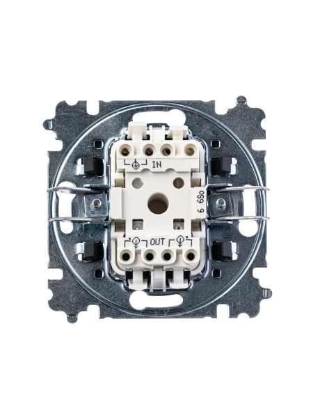 Купить ABB EPJ Levit белый / дымчатый чёрный Переключатель 1-клавишный 2CHH590645A6062