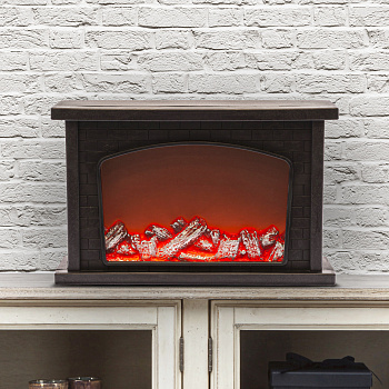 ЭРА ЕGNIK - 06 Камин декоративный 33*21 см, 3*AA , USB, IP20