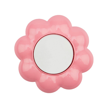 Kranz Выключатель одноклавишный HAPPY с/у, Цветок, белый/розовый KR-78-0623