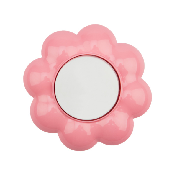 Kranz Выключатель одноклавишный HAPPY с/у, Цветок, белый/розовый KR-78-0623