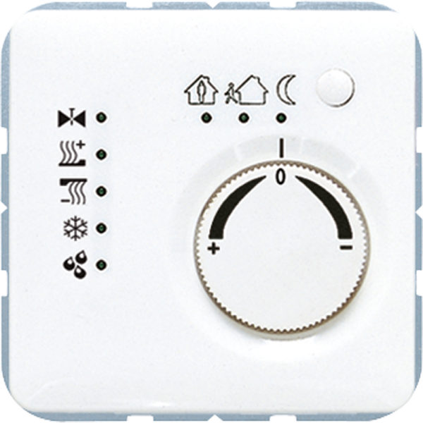 JUNG KNX-регулятор с шинным сопряжением с ручкой для установки температуры белый CD2178TSWW