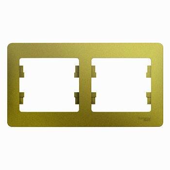 Systeme Electric Glossa Фисташковый Рамка 2-ая, горизонтальная